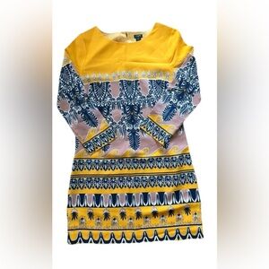 Jcrew Jules Shift Geometric Pattern Boho Dress Size 4